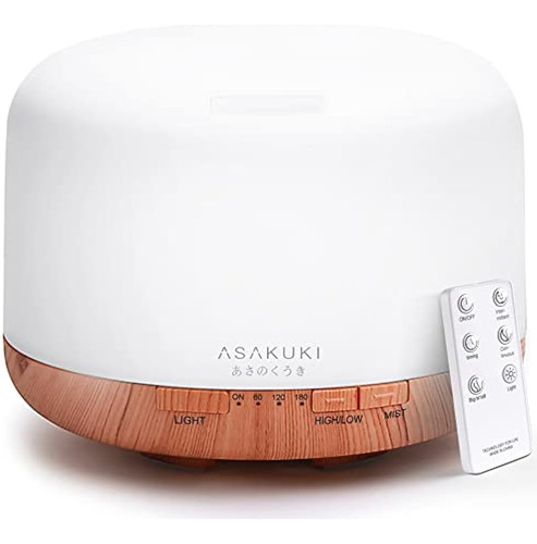 Asakuki 500ml Premium, Difusor De Aceite Esencial, Vaporizad