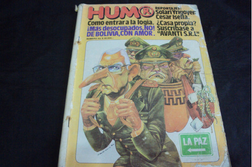 Revista Humor # 93 - Tapa Junta Militar Bignone