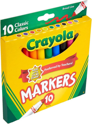 Crayola Marcadores Colores Clásicos X10