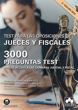 Libro Test Para Las Oposiciones De Jueces Y Fiscales 3000 Pr