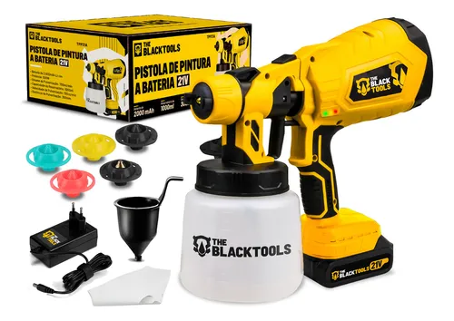 Pistola De Pintura Pulverizadora Portátil Hvlp Tinta 1000ml 5 Bic...