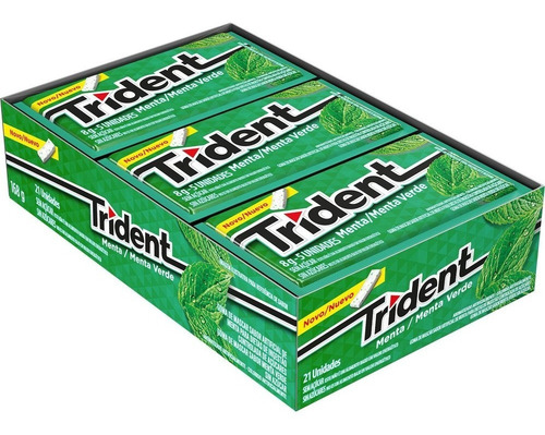 Trident Menta Com 21 Unidades 8g