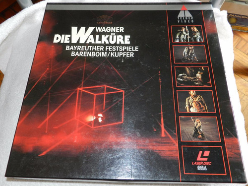 Laser Disc - Die Walkure - Wagner - Barenboim - 3 Discos 