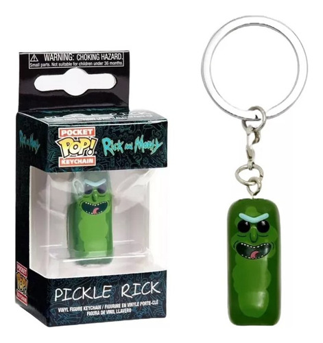 Llavero Pocket Pop: Rick And Morty Pickle Rick