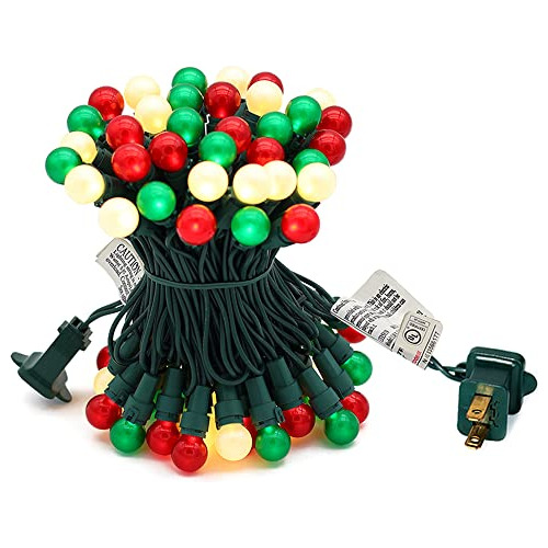 Luces De Navidad De Cuerda De 70 Led Multicolores Vidri...