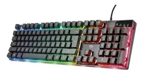 Combo Kit Teclado + Mouse Trust Gxt 838 Azor Iluminado | Cuotas
