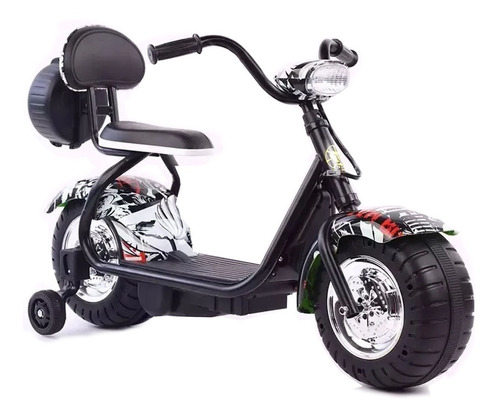 Moto Electrica Mini Con Ruedas De Seguridad Para Niños Dimm