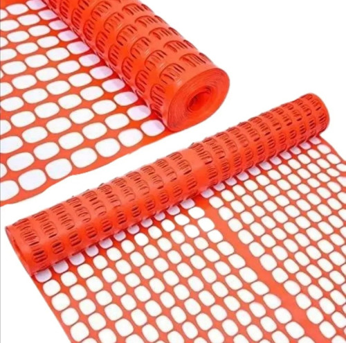 Malla Delimitadora Plástica De Seguridad Naranja 30.5 X 1.20