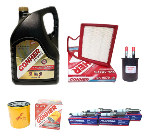 Kit De Afinación Aveo Ng 1.5l Aceite 5w30 Gonher 2018/2022