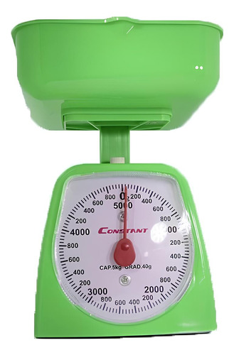 Balança De Cozinha Retro Ponteiro - Até 5kg Cor Verde