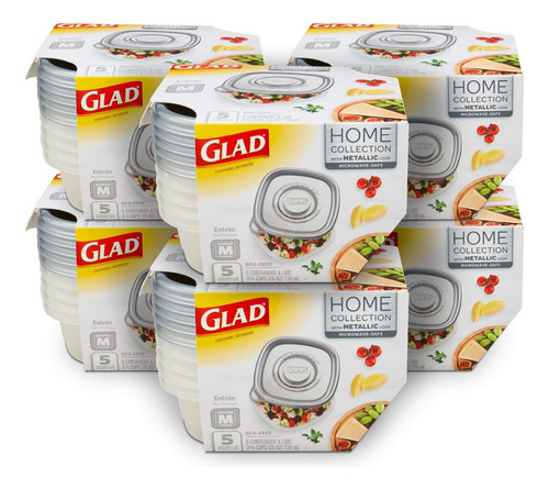 Gladware Home Entree Contenedores De Almacenamiento De Con 5