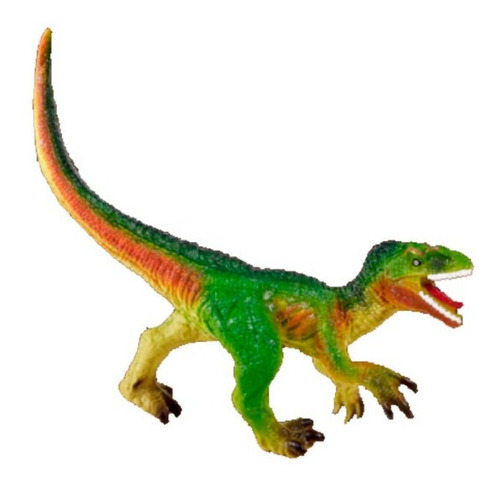 King Me Dinosaurio De Goma Velociraptor Con Chifle 23 Cm