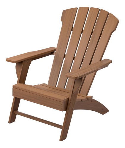 Yardcom Wooden Adirondack Chair, Outdoor Patio Chair With A.