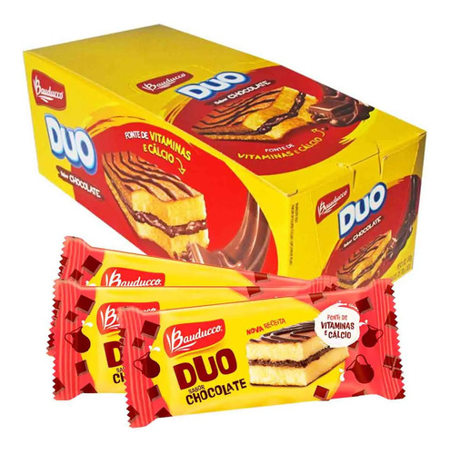 Bolinho Duo Chocolate Com 15 Unidades Bauducco