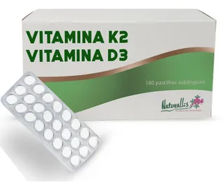 Vitamina K2 100 Mcg + Vitamina D3 10.000 Ui 180 Sublinguais