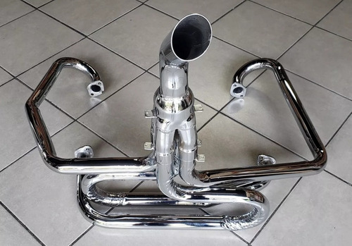 Escape Header Cromado Para Buggy Arenero Offroad Tubular
