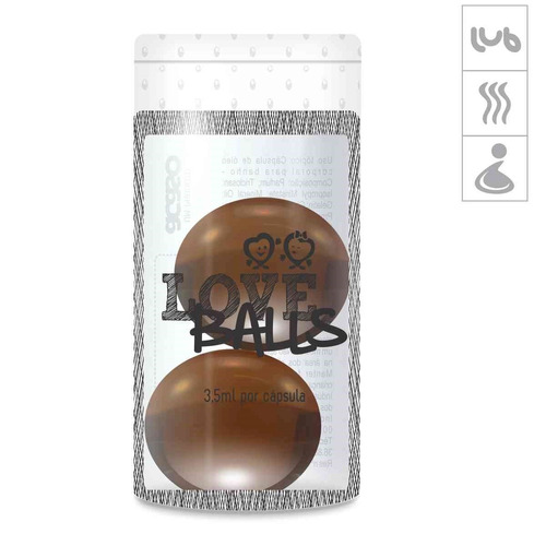 Bolinha Aromatizada Love Balls 2un - Marrom