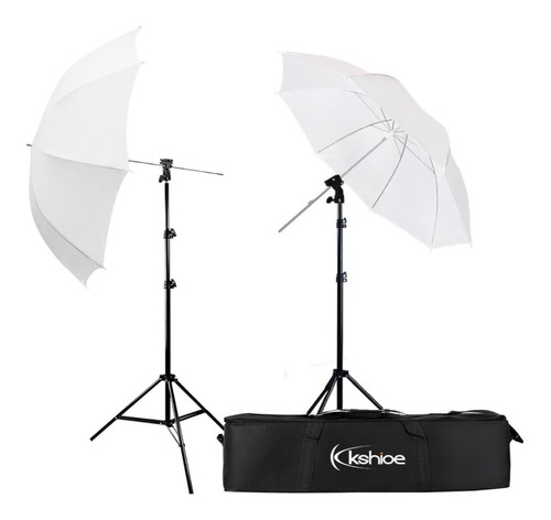 Kit De Fotografia Flash Sombrilla Blanca Bracket Tripie 