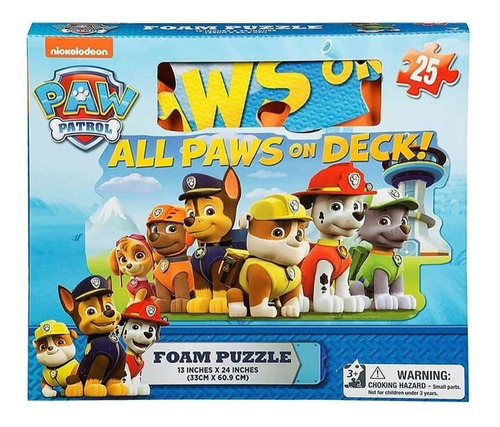 Rompecabezas Paw Patrol De 25 Piezas. Patrulla Canina