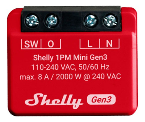 Interruptor Relay Plus 1 Pm Mini Gen 3 Shelly