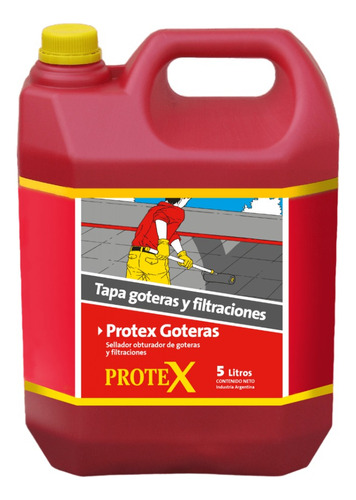 Sellador Goteras Y Filtraciones Protex Incoloro 5lts