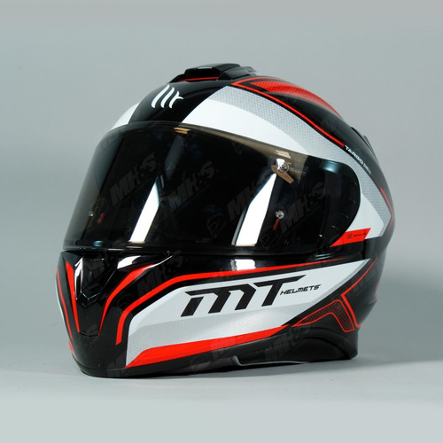 Casco Mt Targo Interact Ece Dot Rojo Perla Integral
