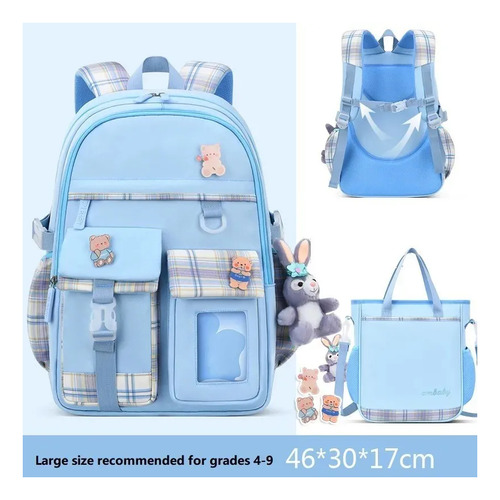 Mochila Escolar Kawaii Con Ombro Bolsa Juego De 1 Pieza