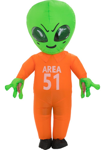 Disfraz Inflable Extraterrestre Halloween Talla Única Adul