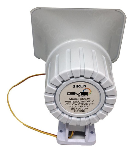 Sirena Corneta Conica 6-12v 30w Dos Tonos Para Alarmas