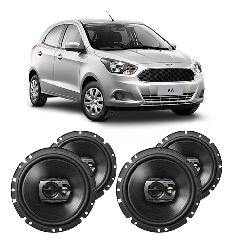 Kit Alto Falante Ford Ka 2015 A 2018 Pioneer 200w Rms