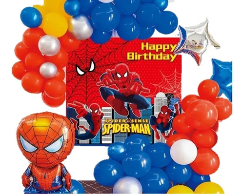 Pack Decoración Cumpleaños Spiderman