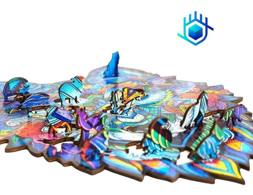 Imagen 9 de 10 de Rompecabezas 3d Madera Grande A3 Niños Regalo Animales