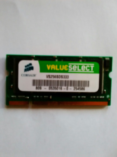 Memoria Ram 256 Mb Corsair Value Select Para Lapto