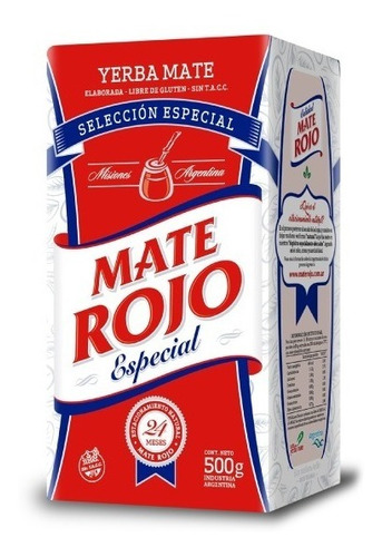 Yerba Mate Rojo Selección Especial X 1/2kg X 10 Unidades