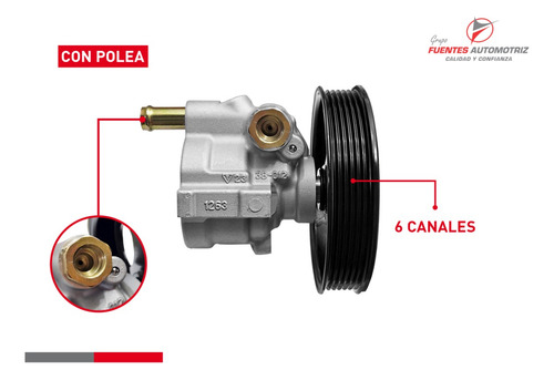 Bomba Direccion Hidraulica Con Polea Chevy C3 1.4 2010 2011