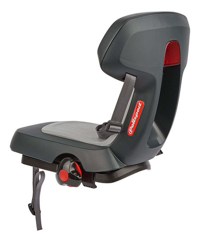 Silla Niño Trasera Guppy Jr Negro Gris 22 - 35kg Polisport