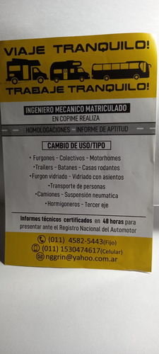 Imagen 7 de 9 de Ingeniero Mecanico - Matricula Copime - Informes Tecnicos