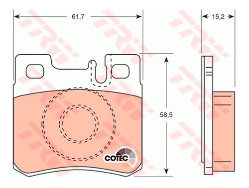 Pastilhas De Freio Tras. Mercedes E 320 1993-1999 A124