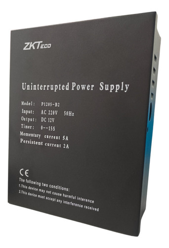 Zkteco Fuente Ups Control Acceso Cerradura P1205-b2 = Ps902b