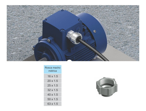 Prensacable Scame Metrica M25 X 1.5 Ip66 Electricidad X 25u.