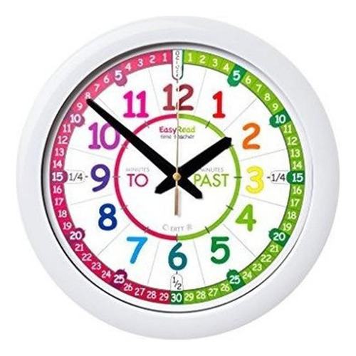 Easyread Time Teacher Reloj De Pared Para Nios Con Sistema