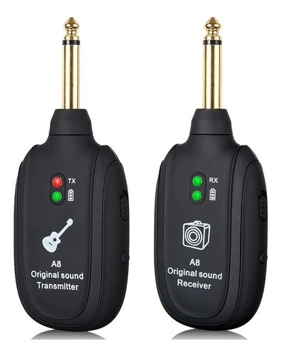 Imagen 1 de 7 de Sistema Transmisor Y Receptor Inalambrico Guitarra Uhf
