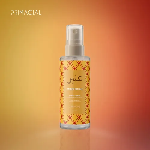 Frasco de body splash árabe Amber Royale Primacial