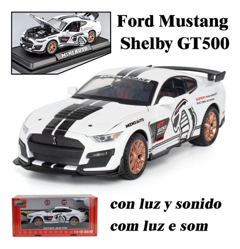 Rápidos Y Furiosos Ford Mustang Gt500 Miniatura Metal Coche