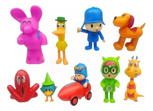 Muñecos Pocoyo Y Sus Amigos Colección 9 Figuras Juguete Niño