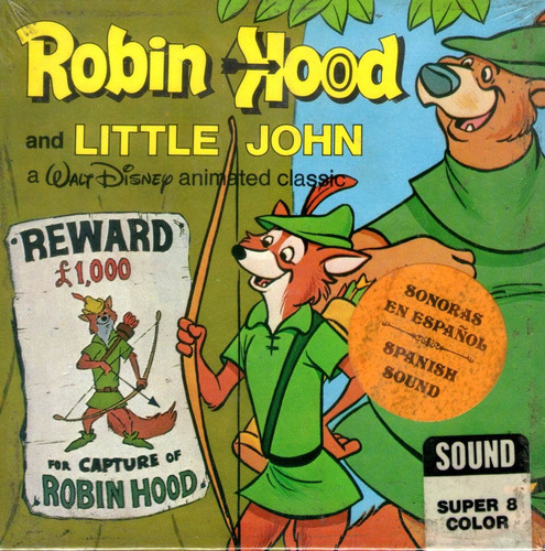 Super 8 Robin Hood & Little John Disney Opc Digital Mem/dvd