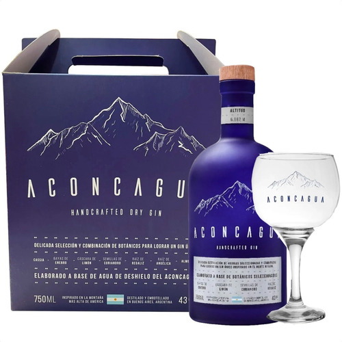 Gin Aconcagua Handcrafted Gift Box Gin + Copon Copa 