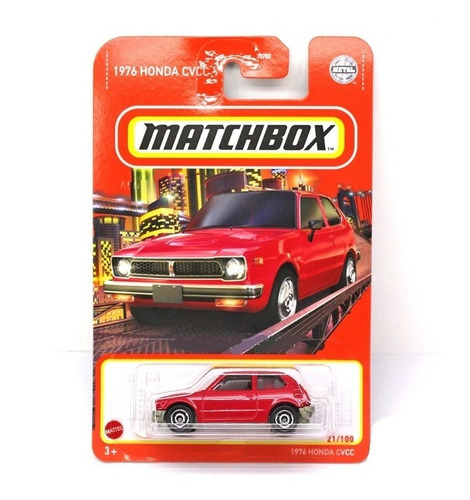 Matchbox 1976 Honda Cvcc Rojo 2022