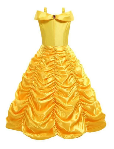 Disfraz De Princesa Bella  Vestido B  Para Niñas Y Niños