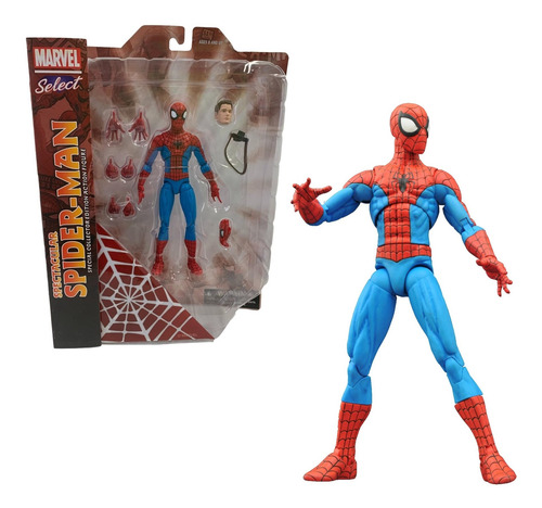 Imagem 1 de 4 de Figura Spider Man Spetacular Marvel Select Diamond